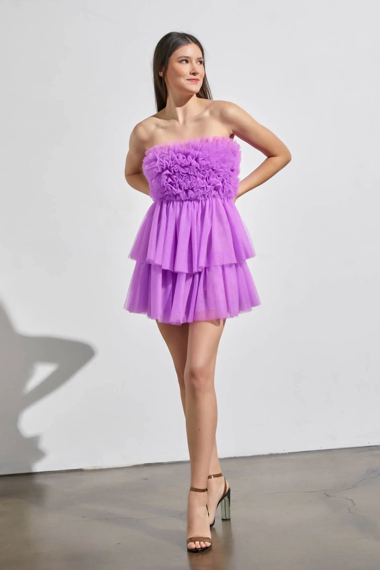 Ruffled Tube Babydoll Dress