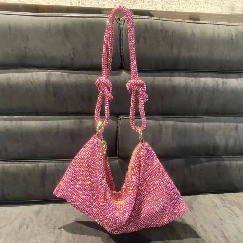 Pink Soft Elegant Crystal Bags